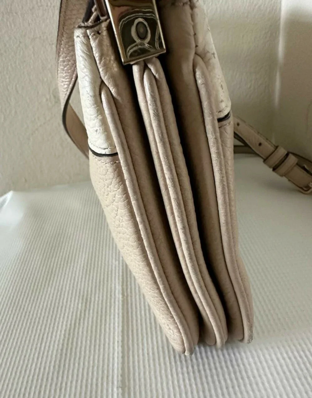 Kate Spade Leila Colorblock Triple Gusset Crossbody Warm Beige Mint